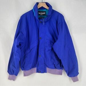 Pacific Trail Vintage Barrier Cloth Jacket Blue Teal Windbreaker Men’s‎ XL 90s